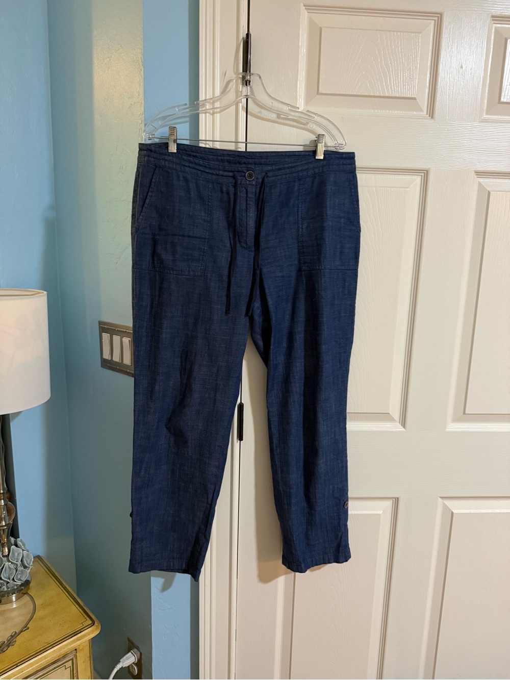 Talbots Navy Blue Women's Drawstring Chinos